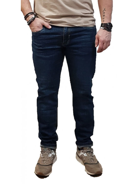 Marcus Felix Men's Denim Pants in Regular Fit Dark Blue