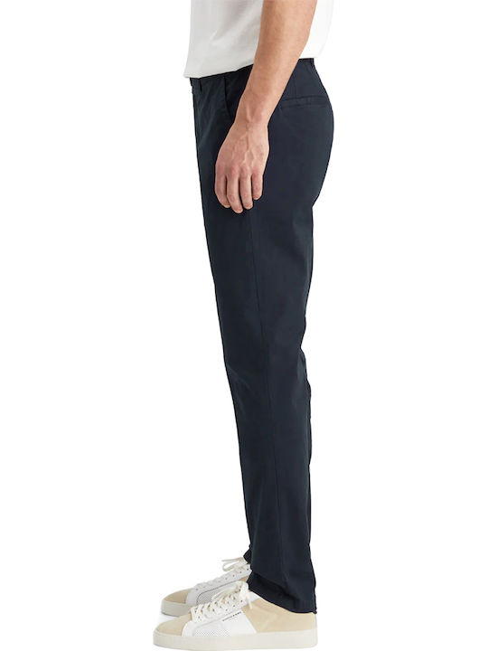 Stuart Hose Chino Elastisch in Schlanker Passform Blue