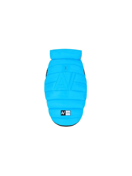 WauDog Blue Waterproof Dog Coat Medium with 40cm Back Length 31-526