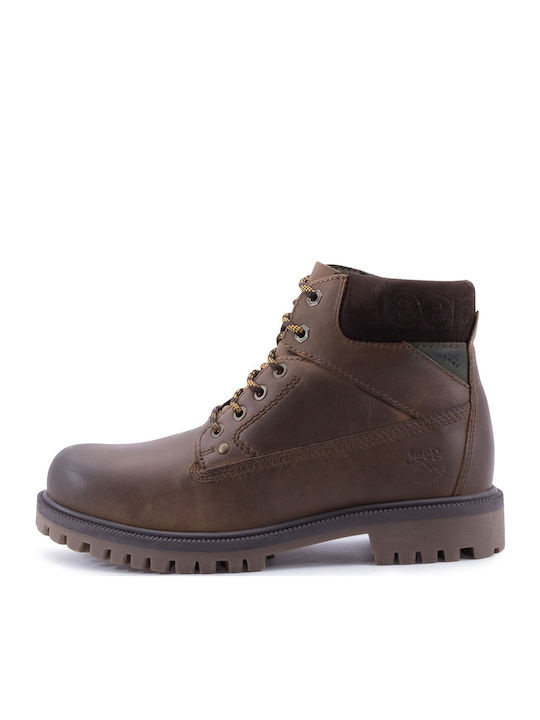 Leather Brown Men's Boots