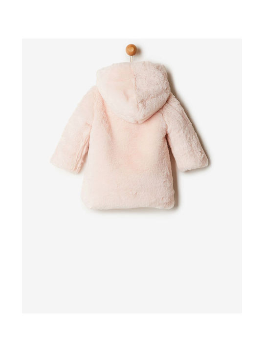 Yell Oh! Kids Fur Coat Blush, Salmon