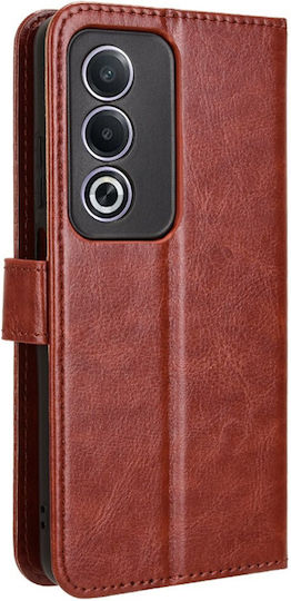 Θήκη Πτερύγιο Oppo A80 Crazy Horse Wallet Καφέ