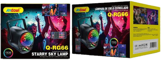 Andowl Προβολέας LED Qrg66 Rgb RGB