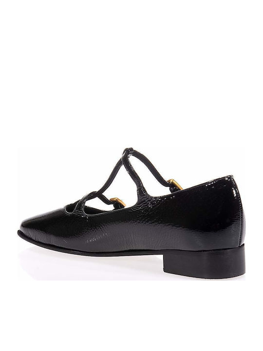 Komis & Komis Patent Leather Ballerinas Black