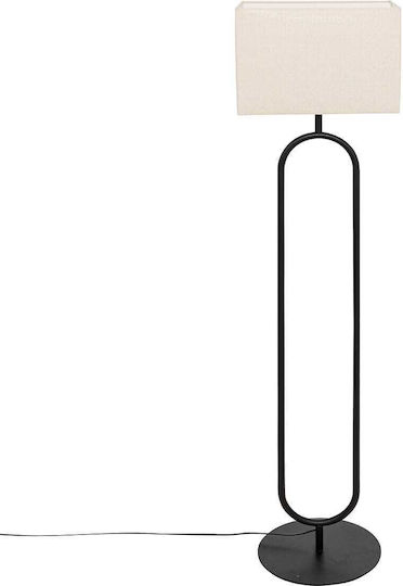 Atmosphera Alec Floor Lamp Height 154cm with Lamp Bulb Base E27 Black