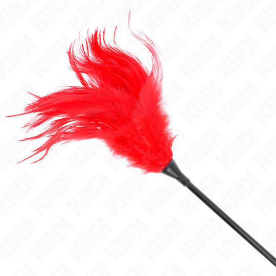 Kink Kitzelfeder in Rot Farbe