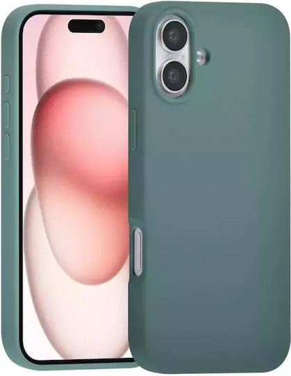 Tuniq iPhone 16 Plus Премиум Калъф от Течен Силикон Зелен