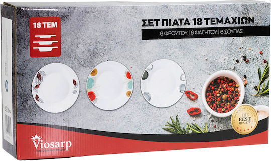 Viosarp No23020 Порцелан Сервизи за хранене 18бр