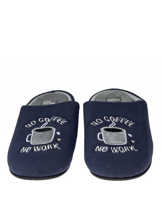 Men's Slipper Navy Blue 24005