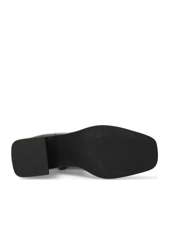Ghete dama de piele Negru