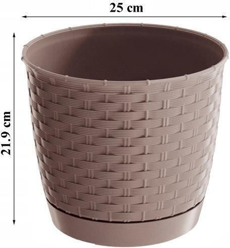 Prosperplast Blumentopf Rattan Braun Prosperplast Blumentopf Rattan Braun