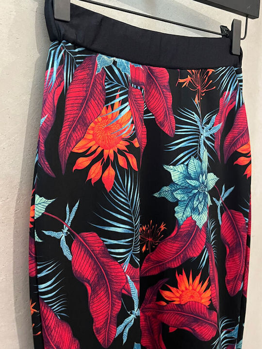 Pencil Midi Φούστα Floral Black