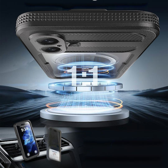 Wasserdichte Hülle IP68 iPhone 16 Plus Shellbox Magsafe Schwarz