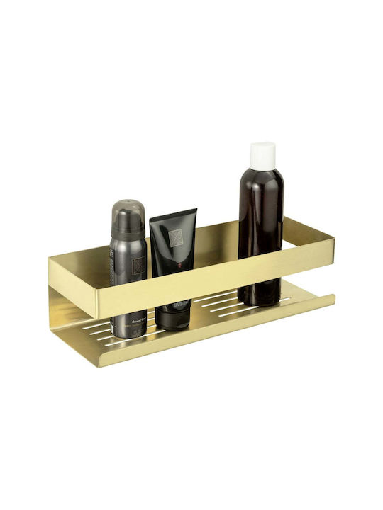 Wenko Montat pe perete Raft Baie Metal 30x10.5x8cm Gri