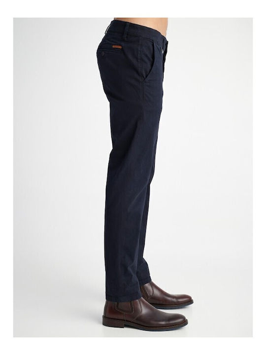 Culton Trousers Chino Elastic in Regular Fit Blue