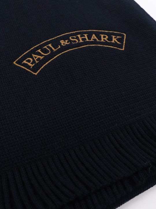 Paul & Shark Men's Wool Scarf Blue