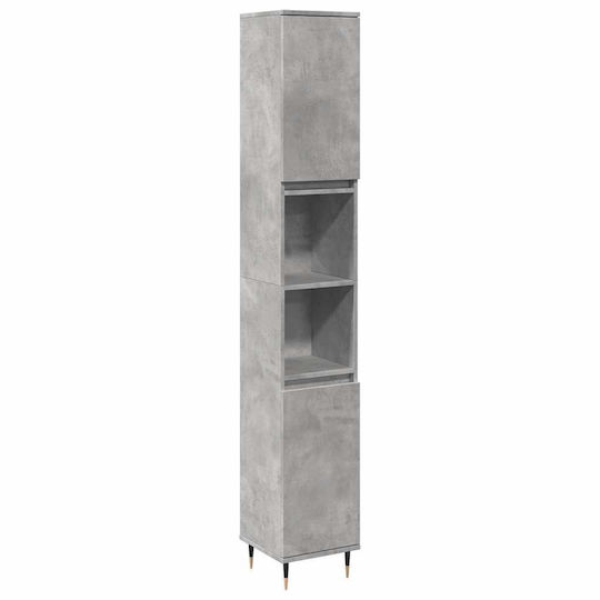 vidaXL Set of Furniture Countertop with Sink L30xW60xH33cm Gray