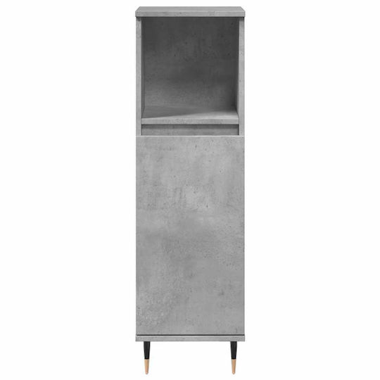 vidaXL Set of Furniture Countertop with Sink L30xW60xH33cm Gray