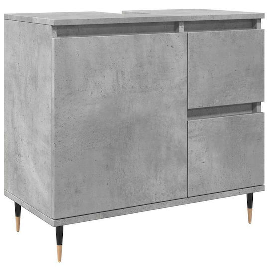 vidaXL Set of Furniture Countertop with Sink L30xW60xH33cm Gray