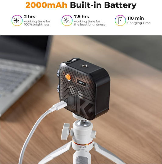 K&F Concept LED светлина 6W с Яркост LUX 900 Лукс