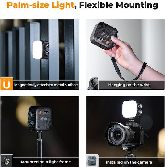 K&F Concept LED Light 6W with Brightness 900 Lux