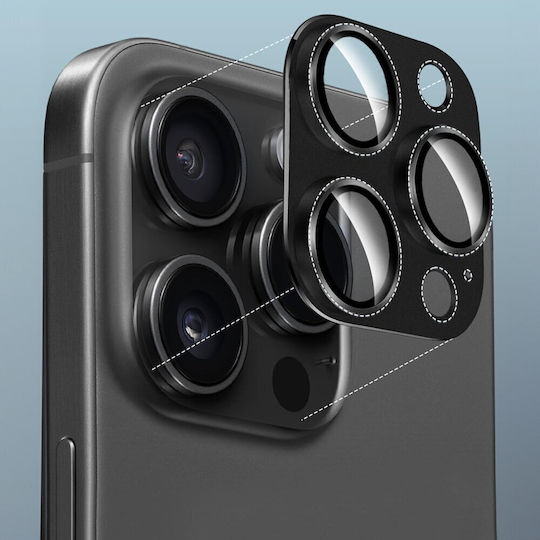 iPhone 16 Pro 16 Pro Max Camera Glass Black Metal Cover Erbord