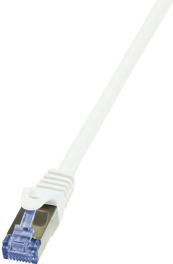 LogiLink S/FTP Cat.6a Καλώδιο Δικτύου Ethernet 10m Λευκό 1τμχ