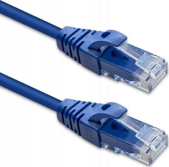 Qoltec U/UTP Cat.6 (Gigabit) Καλώδιο Δικτύου Ethernet 5m Μπλε