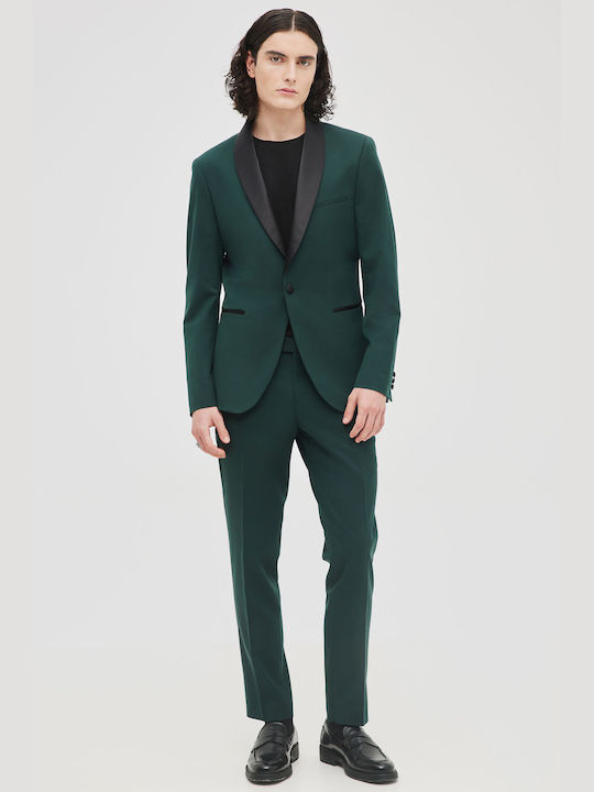 Aristoteli Bitsiani Men's Suit Slim Fit Green