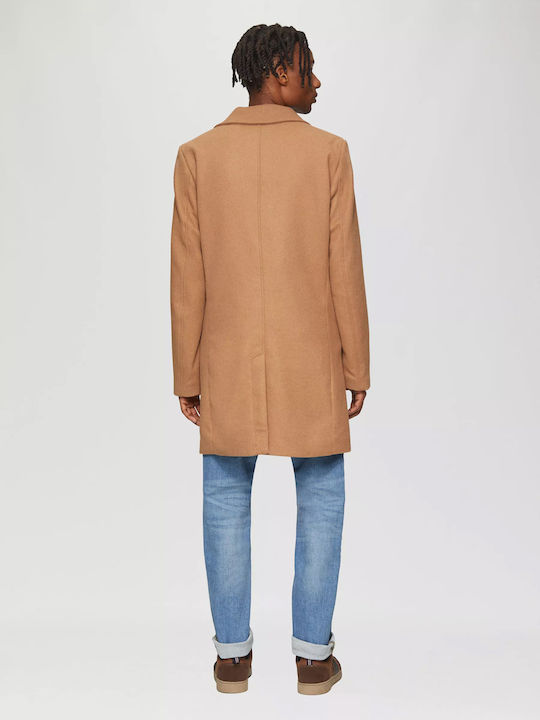 Men's Half Coat Camel