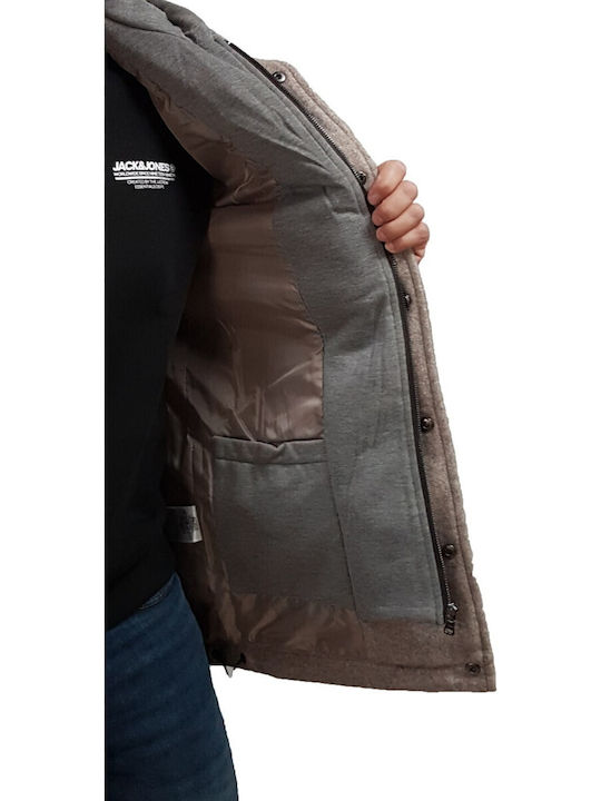 Herren Mantel Beige