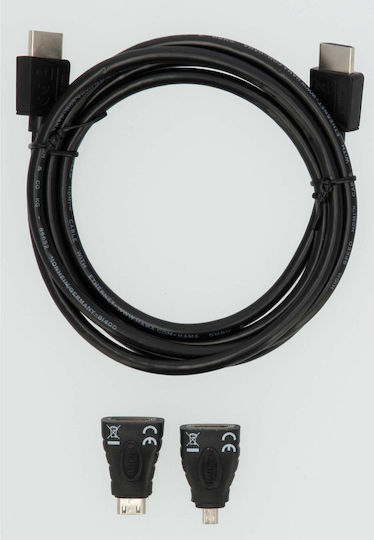 HAMA Cablu HDMI de sex masculin - HDMI de sex masculin 1.5m Negru
