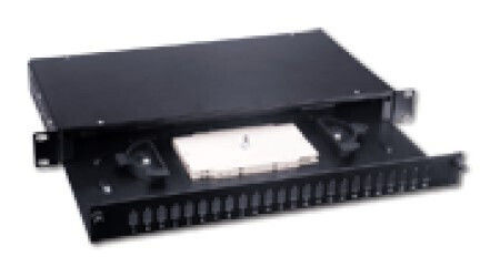 A-LAN Patch Panel für Rack 1U 19" 24 Ports Schwarz