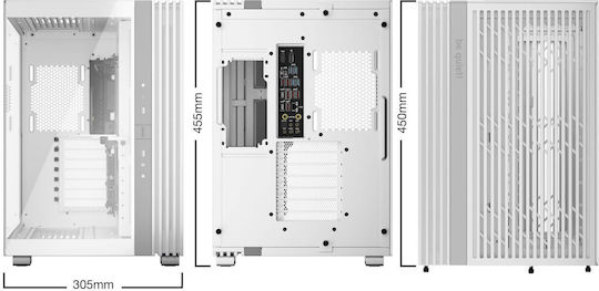 Be Quiet Light Base 600 DX Gaming Midi Tower Κουτί Υπολογιστή με Πλαϊνό Παράθυρο και RGB Φωτισμό Λευκό