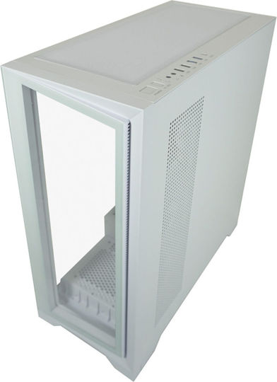 LC-Power Gaming 806W - Crosswind_X Midi Tower Κουτί Υπολογιστή με Πλαϊνό Παράθυρο Λευκό