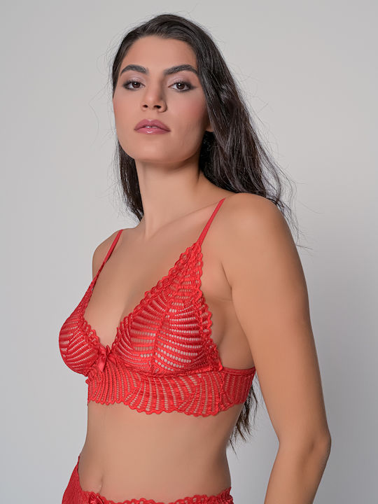 Milena by Paris Bralette Σουτιέν Κόκκινο