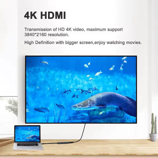 ATC USB-C Docking Station mit HDMI 4K PD Silber (06.005.0106)
