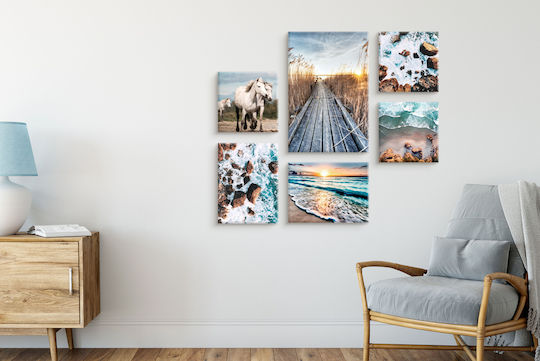 Decowalls 6 части Картина Платнен 100x140см
