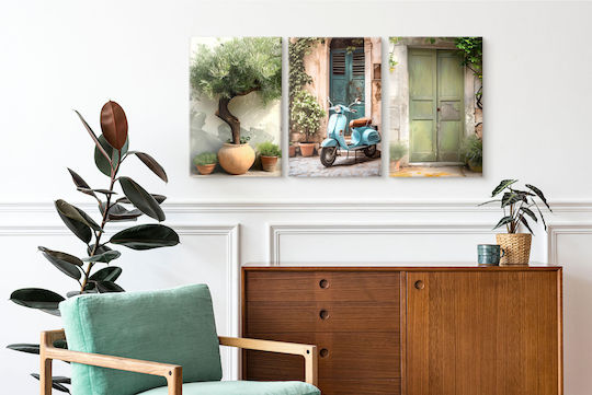 Decowalls Threefold Painting on Canvas 60x120cm
