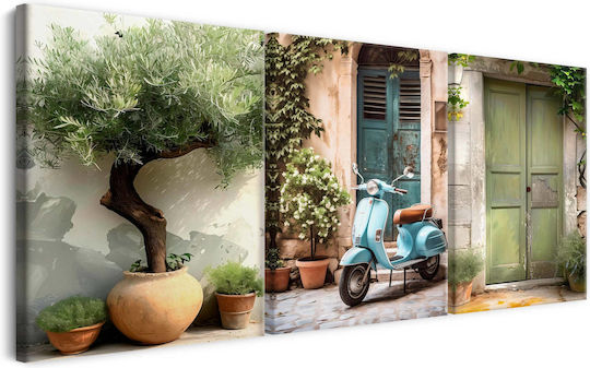 Decowalls Threefold Painting on Canvas 60x120cm