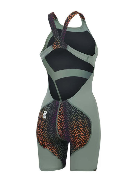 Speedo Fastskin Lzr Ignite Kneeskin 13437H819 Женски Състезателен Една част Бански за плуване Зелен