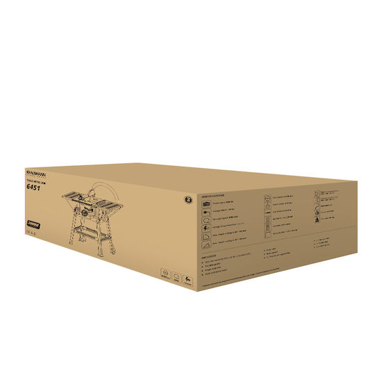 Krausmann Kapp- und Gehrungssäge Elektrisch 2000W Scheibendurchmesser 250mm