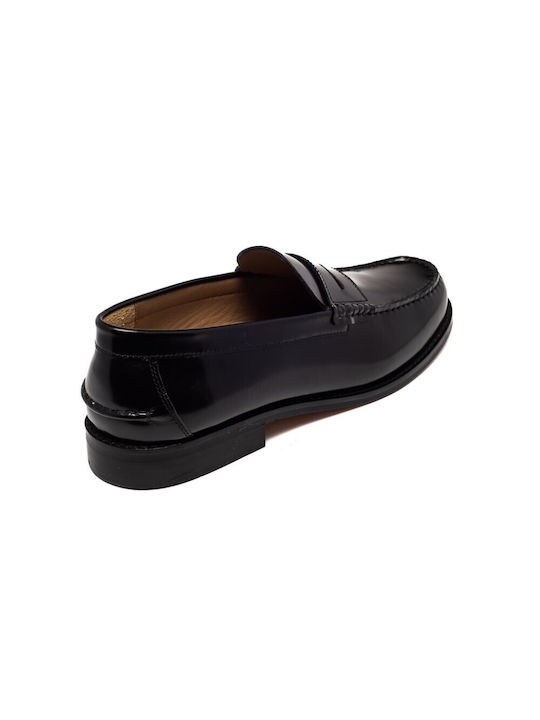 Leder Herren Mokassins in Schwarz Farbe