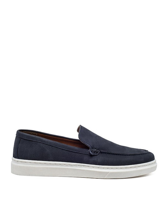 Δερμάτινα Ανδρικά Boat Shoes σε Μπλε Χρώμα