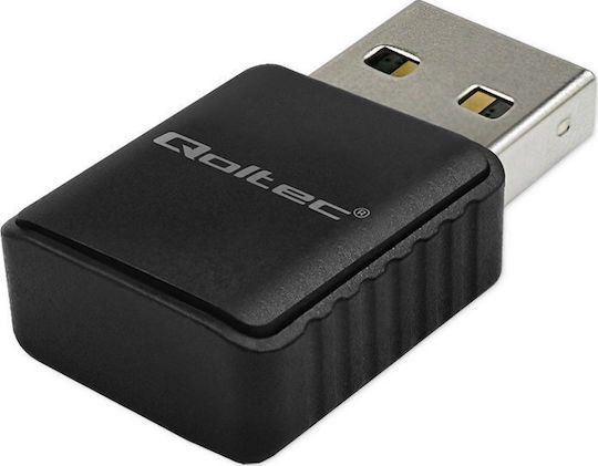 Qoltec USB Netzwerkadapter mit Drahtloser Verbindung Wi-Fi 1300Mbps