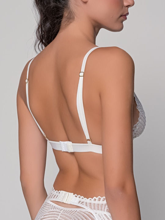 Milena by Paris Women's Bralette Bra White