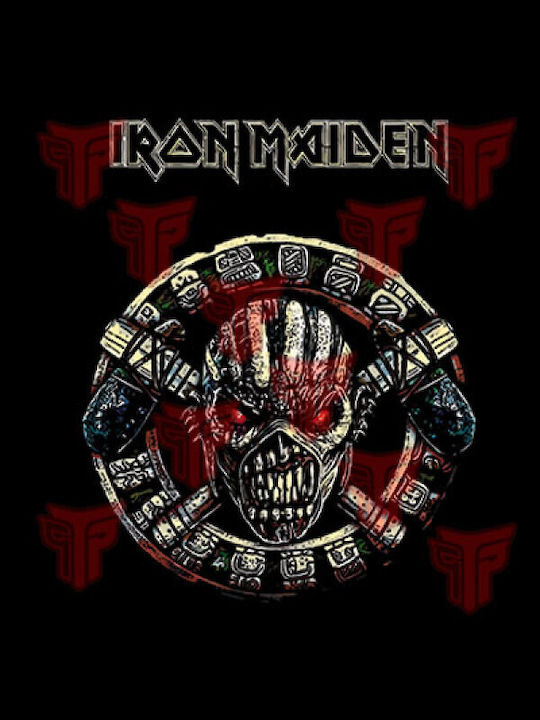 Tricou din bumbac cu mânecă scurtă pentru femei Takeposition Iron Maiden negru 504-7562b-02