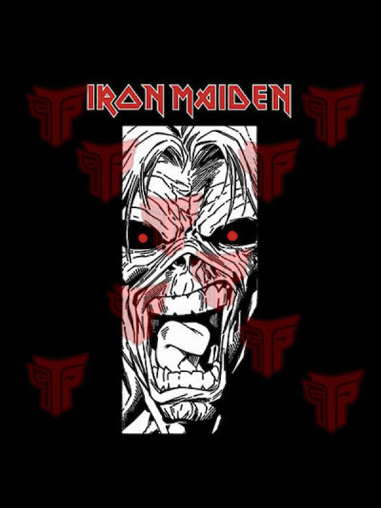 Tricou negru Iron Maiden cu mâneci lungi și croială slim pentru femei, model Takeposition 505-7552b-02