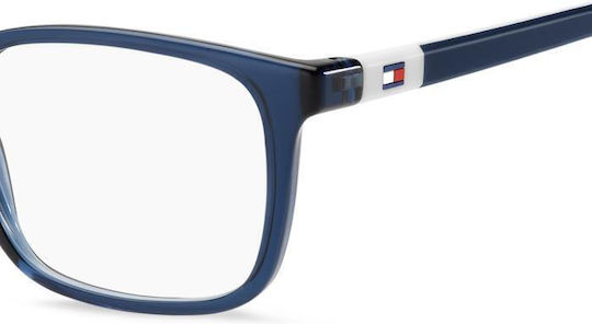 Tommy Hilfiger Мъжки Ацетатен Рамки За Очилата Син TH2123 PJP