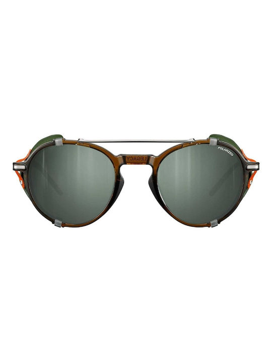 Julbo Unisex Sunglasses with Brown Tartaruga Metal Frame and Green Polarized Lens J5649051